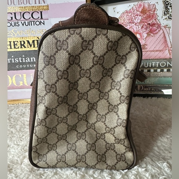 Gucci Supreme Sherry Line Web Monogram Boston Bag - Picture 5 of 14